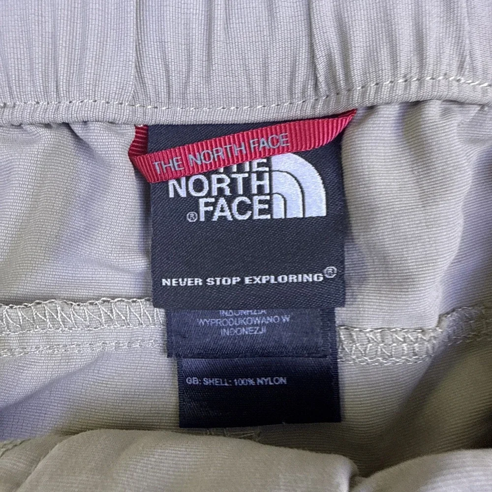 North Face CONVERTIBLE PANTS Mens  XXL  BELTED Hiking Cargo  TAN Nylon